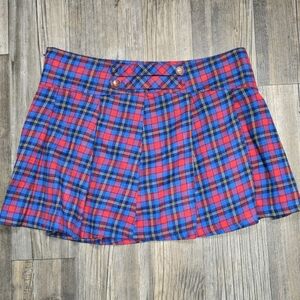 Vintage SP Classic 90s Y2K Mini Skirt Plaid Women's 9 10 Steampunk Schoolgirl